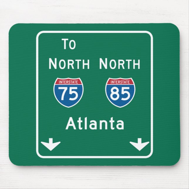 Atlanta, GA Road Sign Mouse Pad (Front)