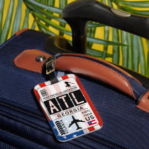 Atlanta Georgia ATL Luggage Tag