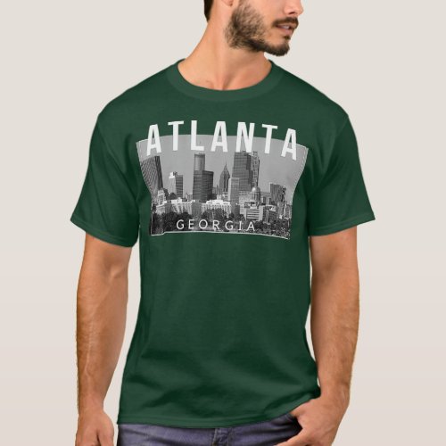 Atlanta Georgia ATL The A Gate City Skyline  Tee