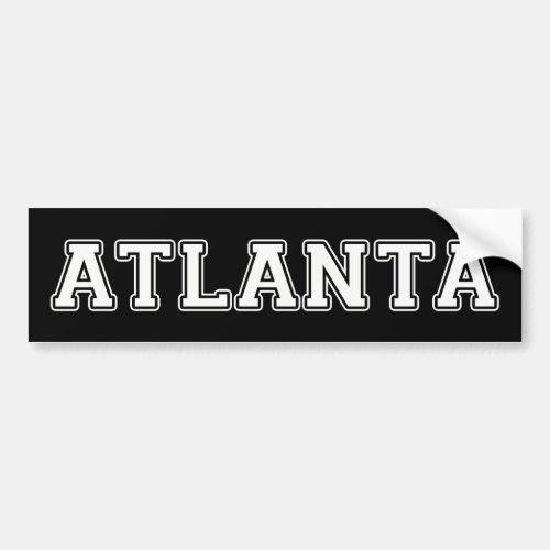 Atlanta Georgia Bumper Sticker