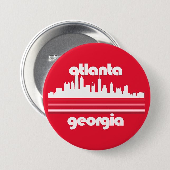 Atlanta Georgia Button (Front & Back)