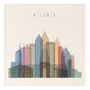 Atlanta, Georgia   City Skyline Acrylic Print