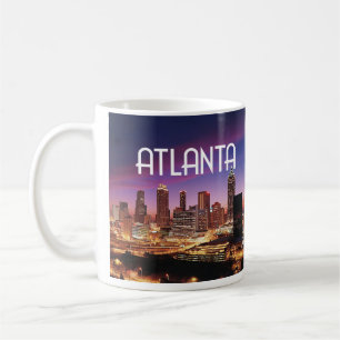 Atlanta, Georgia city skyline at night Coffee Mug
