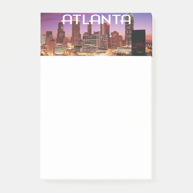 Atlanta, Georgia city skyline at night Post-it Notes (Front)