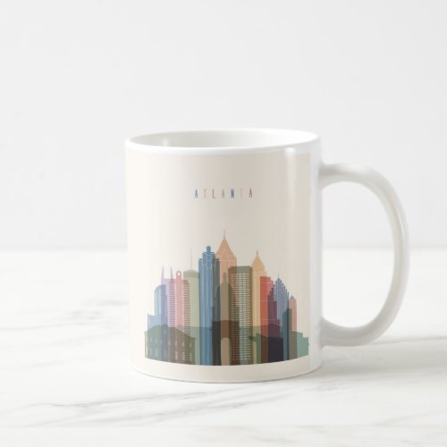 Atlanta Georgia  City Skyline Coffee Mug