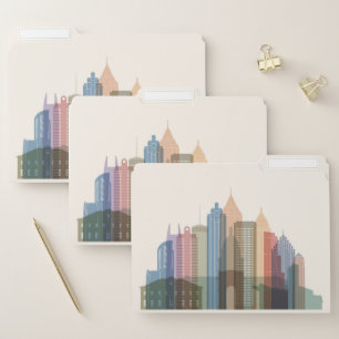 Atlanta, Georgia   City Skyline File Folder