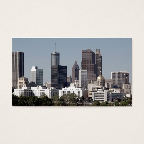 Atlanta Georgia Cityscape Business Card Template