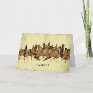 Atlanta Georgia Cityscape Holiday Card