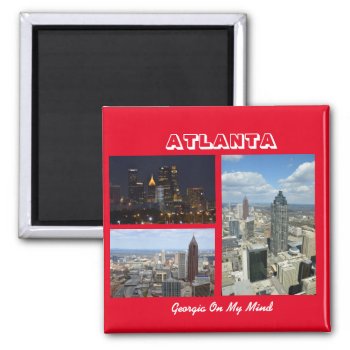Atlanta  Georgia Cityscape Magnet by paul68 at Zazzle