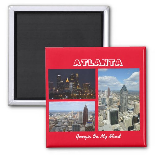 Atlanta Georgia Cityscape Magnet
