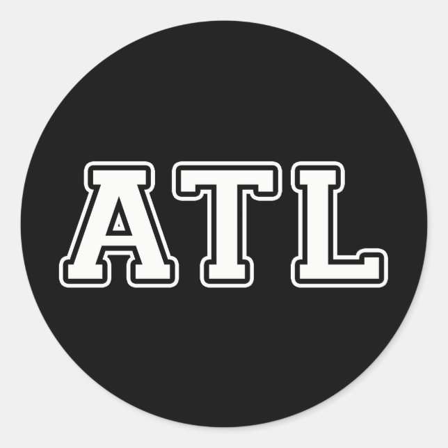 Atlanta Georgia Classic Round Sticker (Front)