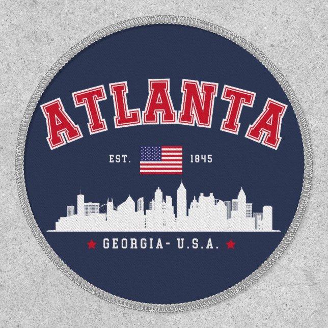 Atlanta Georgia Contemporary Skyline Patch (Front)
