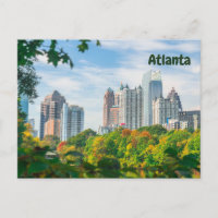 Atlanta, Georgia Downtown Tall Buildings and Park
