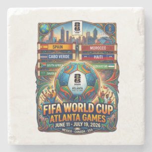 Atlanta Georgia FIFA World Cup 2026 Stone Coaster