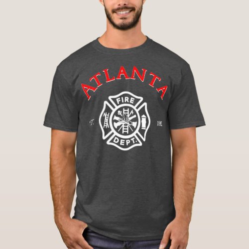 Atlanta Georgia Fire Rescue Department Firefighter T_Shirt