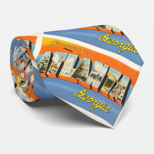 Atlanta Georgia GA Old Vintage Travel Postcard- Neck Tie