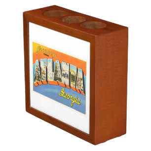 Atlanta Georgia GA Old Vintage Travel Postcard- Pencil/Pen Holder