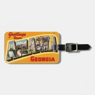 Atlanta Georgia Greeting Luggage Tag