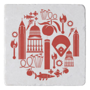 Atlanta Georgia Icons Trivet