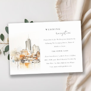 Atlanta Georgia Landscape Wedding Reception Enclosure Card
