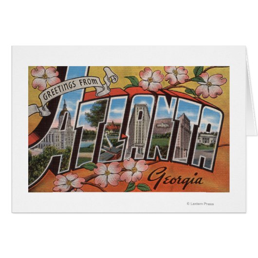 Atlanta, Georgia - Large Letter Scenes 2 (Front Horizontal)