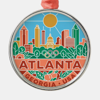Atlanta Georgia Metal Ornament