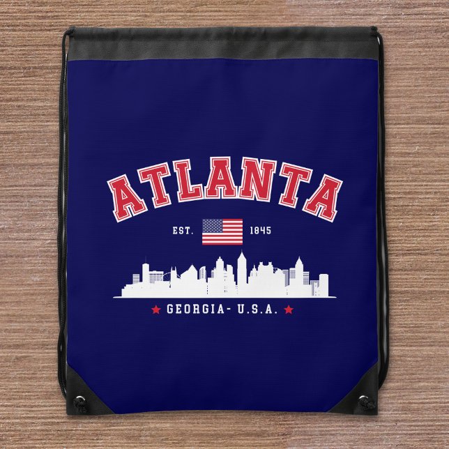 Atlanta Georgia Modern Skyline Drawstring Bag (Creator Uploaded)