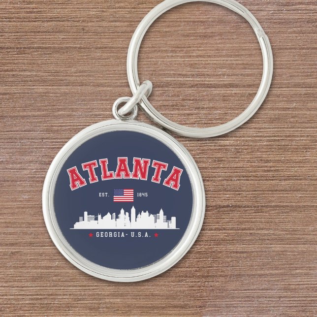 Atlanta Georgia Modern Skyline Keychain (Creator Uploaded)