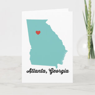 Atlanta, Georgia note / greeting card - say hello