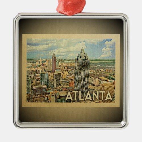 Atlanta Georgia Ornament Vintage Travel