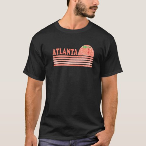 Atlanta Georgia Peach Southern Girls Retro Vintage T_Shirt