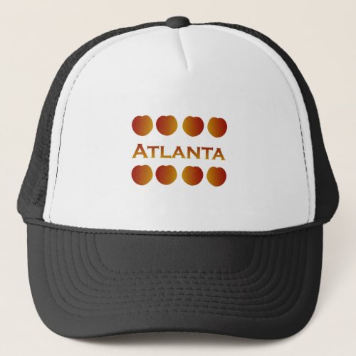 Atlanta Georgia Peaches Logo Trucker Hat
