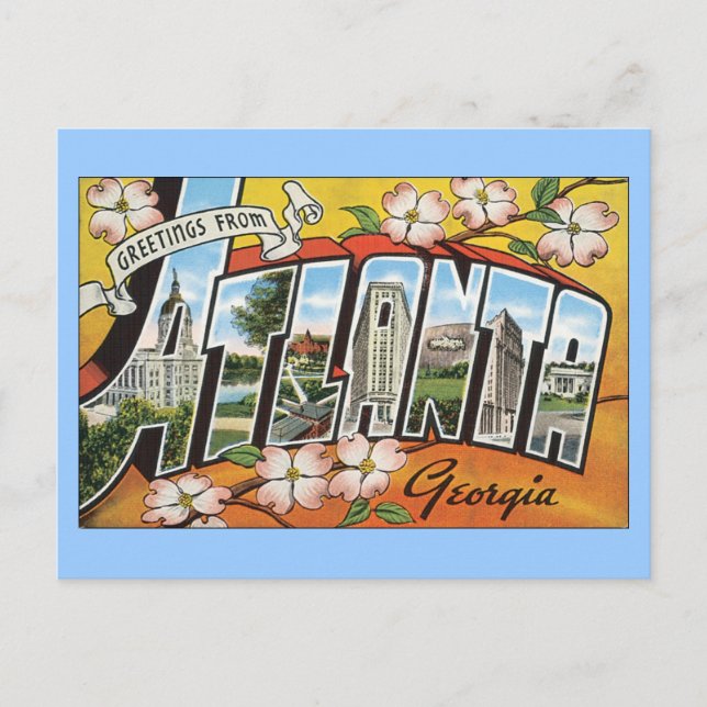 Atlanta Georgia Postcard (Front)