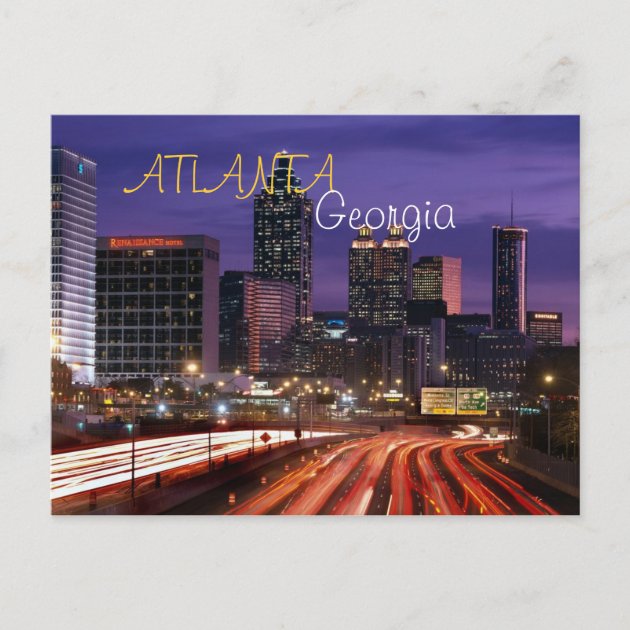 Atlanta Postcard 4x6 115 lb Thick Premium Glossed Recent Original Photo Mailable 