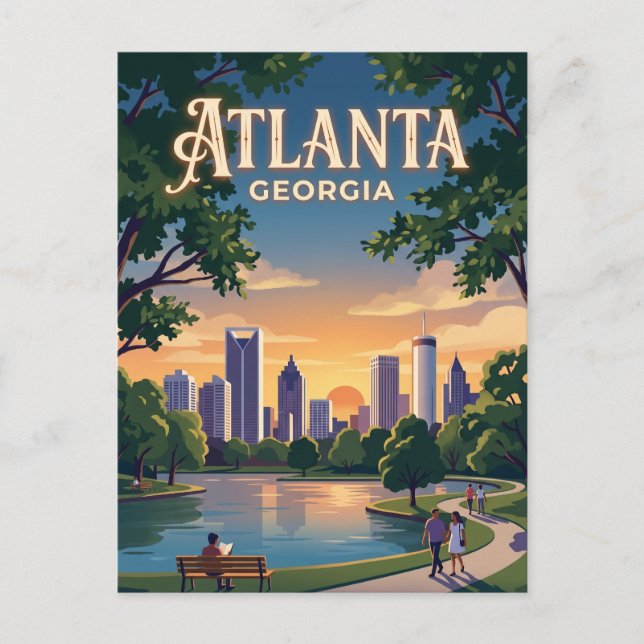 Atlanta Georgia Postcard (Front)
