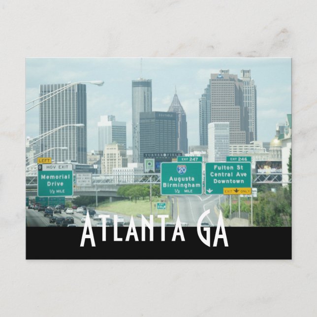 atlanta georgia postcard (Front)