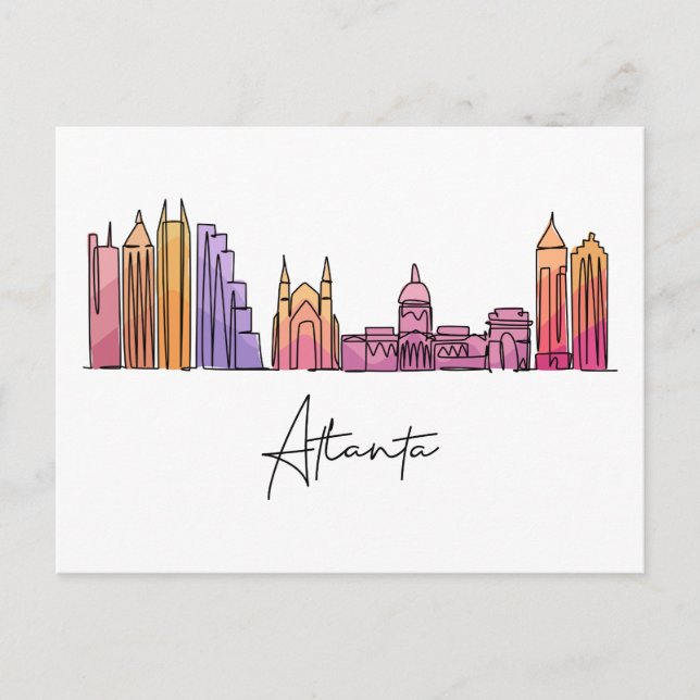 Atlanta GEORGIA Postcard (Front)