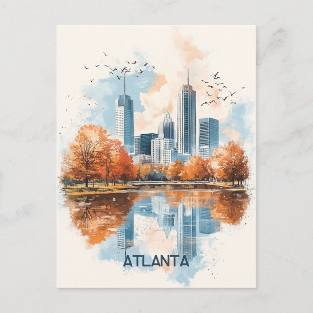 Atlanta Georgia Postcard (Front)