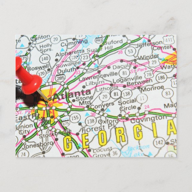 Atlanta, Georgia Postcard (Front)