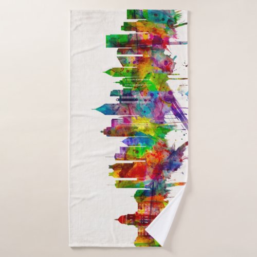 Atlanta Georgia Skyline Bath Towel