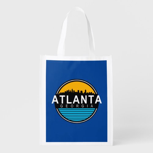 Atlanta Georgia Skyline  Grocery Bag