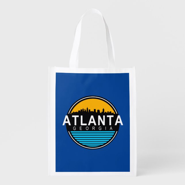 Atlanta Georgia Skyline  Grocery Bag (Front)