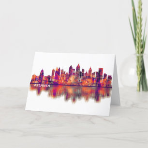Atlanta Georgia Skyline Holiday Card