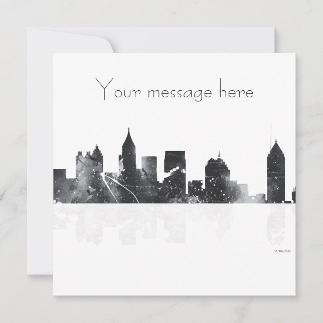 ATLANTA GEORGIA SKYLINE - Invitations (Front)