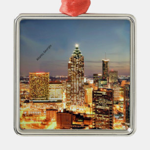 Atlanta, Georgia skyline Metal Ornament
