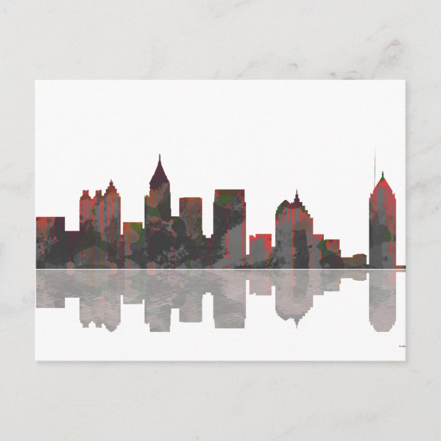 Atlanta Georgia Skyline Postcard (Front)