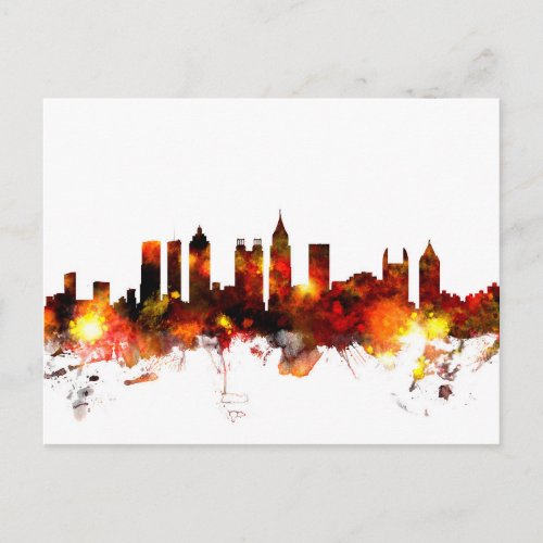 Atlanta Georgia Skyline Postcard
