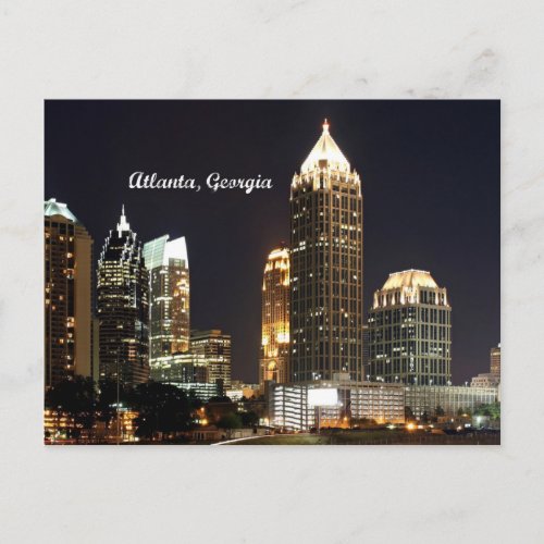 Atlanta Georgia Skyline Postcard