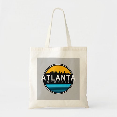 Atlanta Georgia Skyline T_Shirt Tote Bag