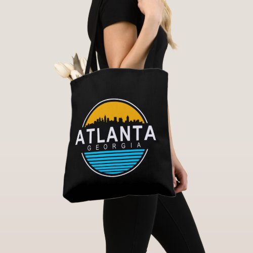 Atlanta Georgia Skyline T_Shirt Tote Bag